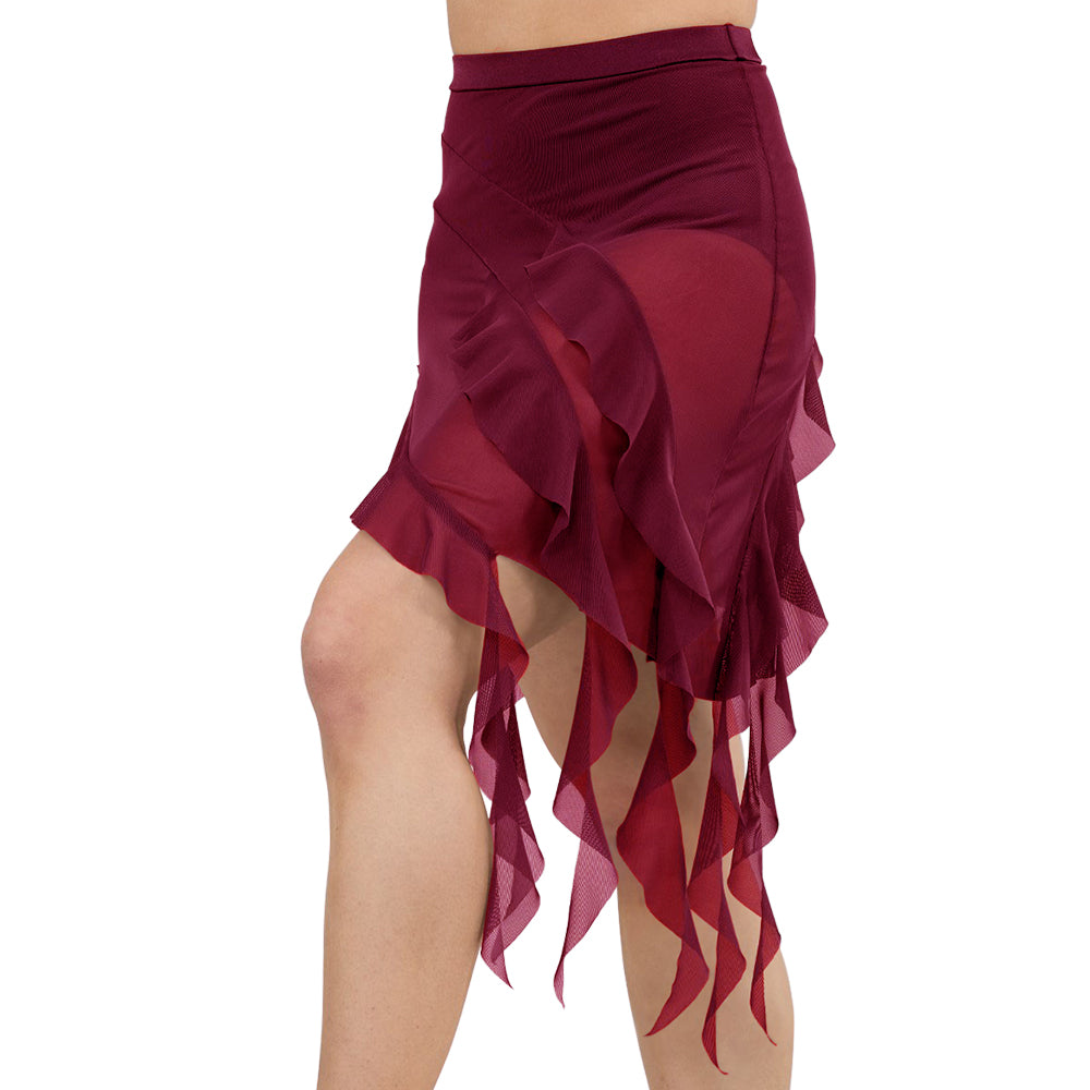 Asymmetric Spiral Skirt