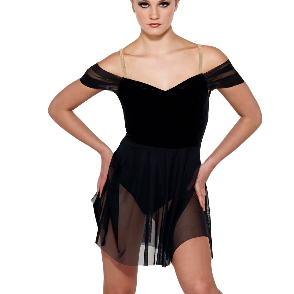 Velvet Leotards Dance Dress