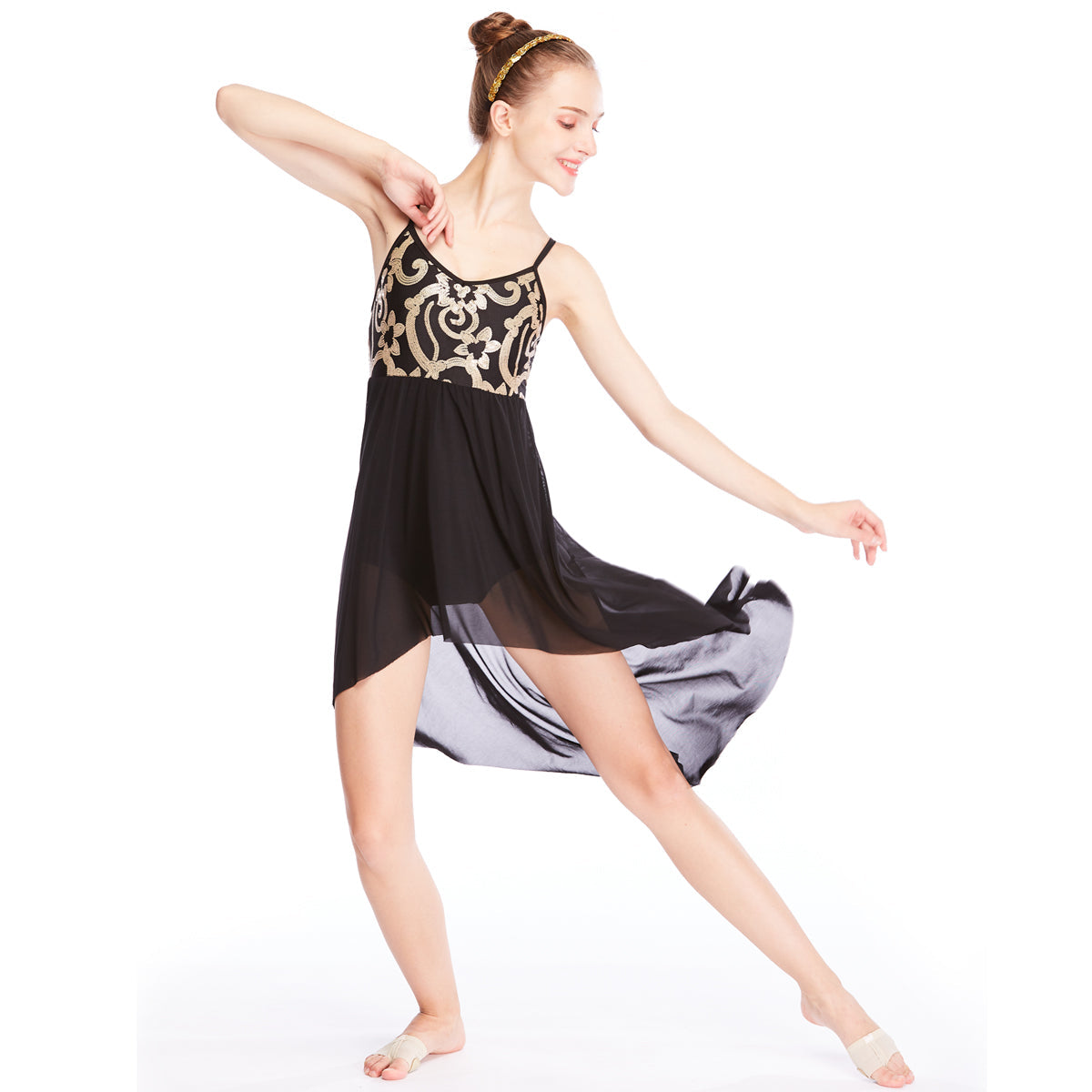 Cloud Sequins Elegant Dance Dress