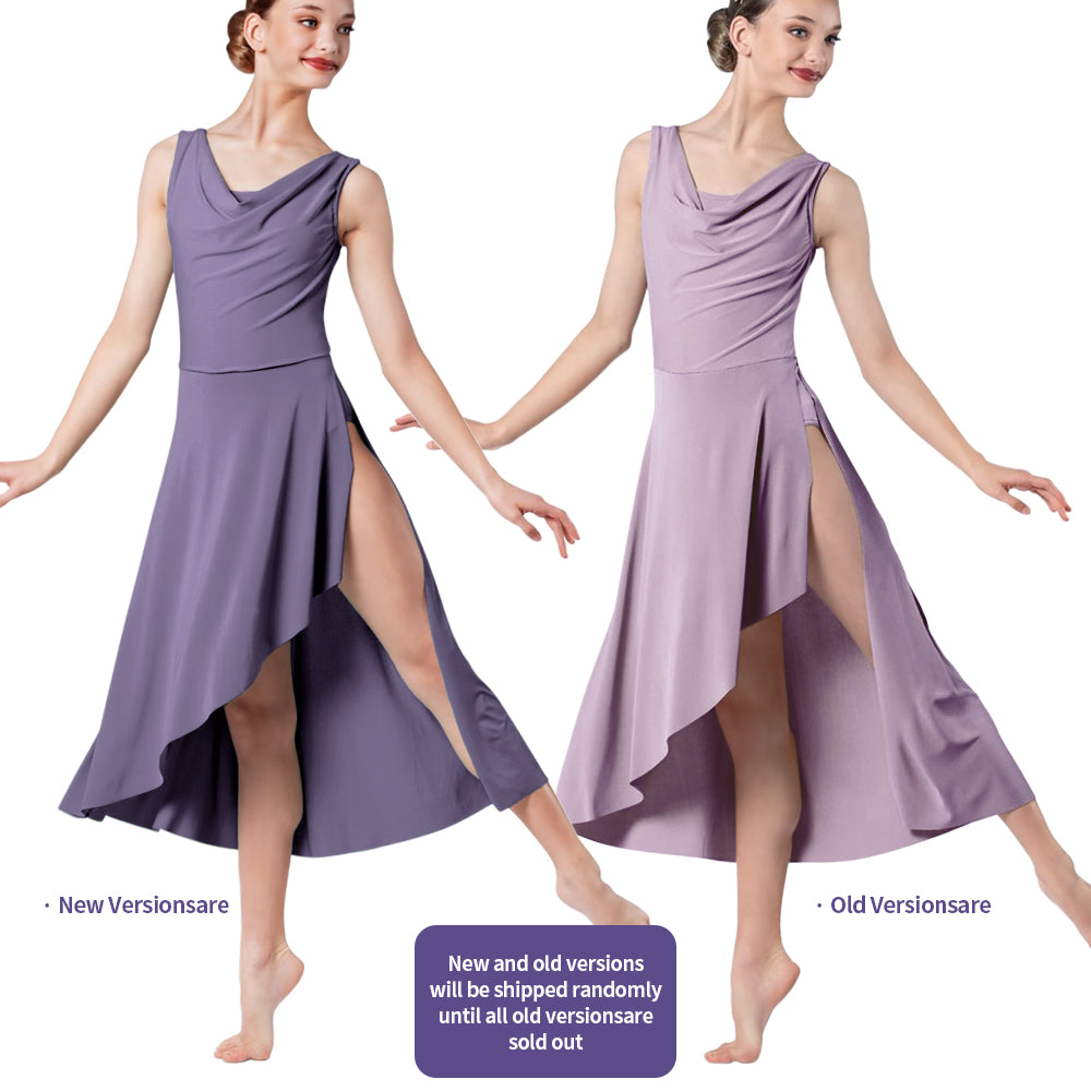 Modern Ballet Sleeveless Asymmetrical Long Dress