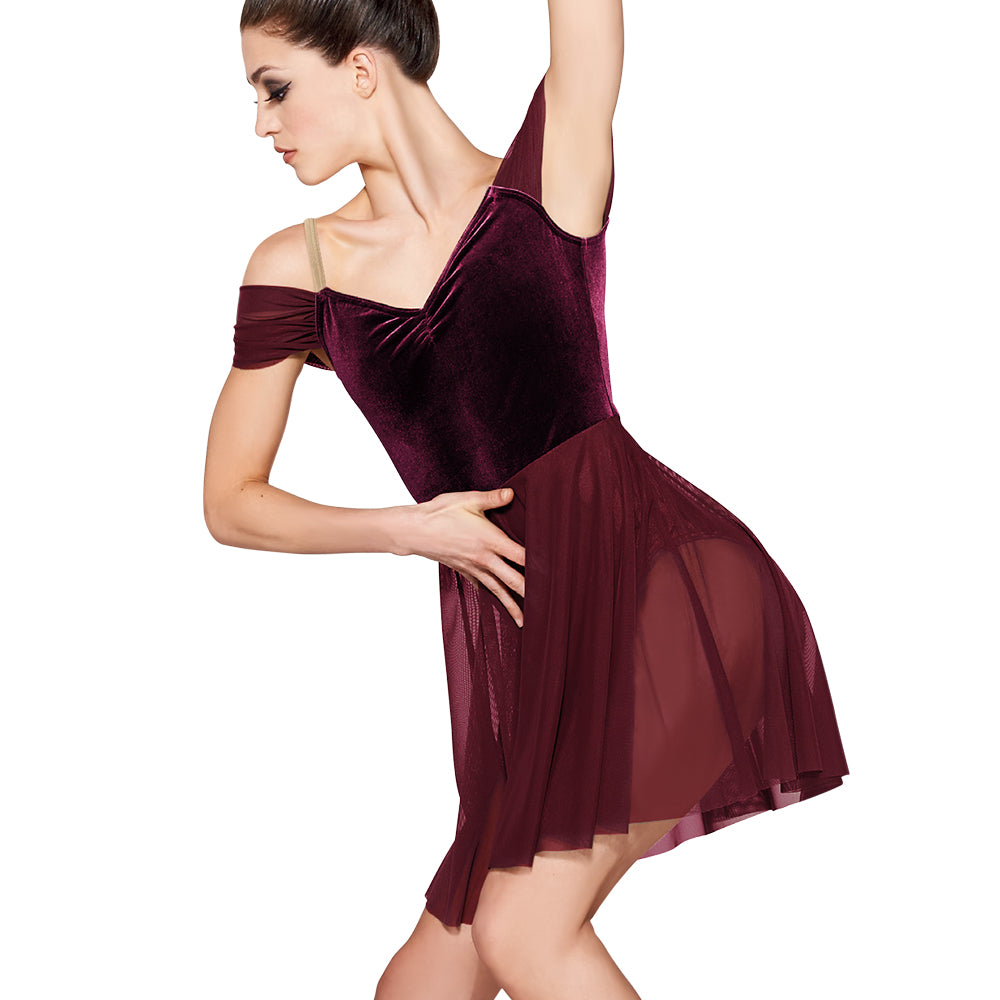 Velvet Leotards Dance Dress