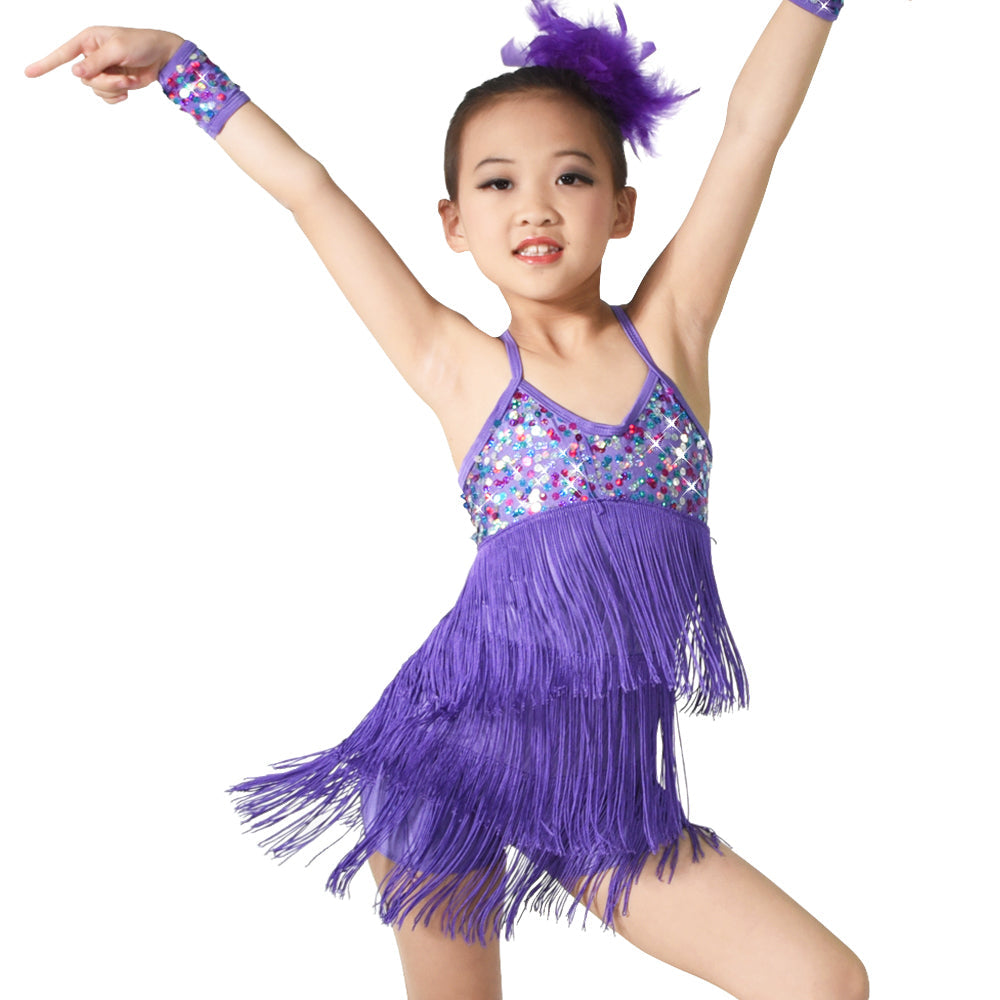 Colorful Sequin Tassels Dance Dress Colorful Sequin Tassels Dance Dress