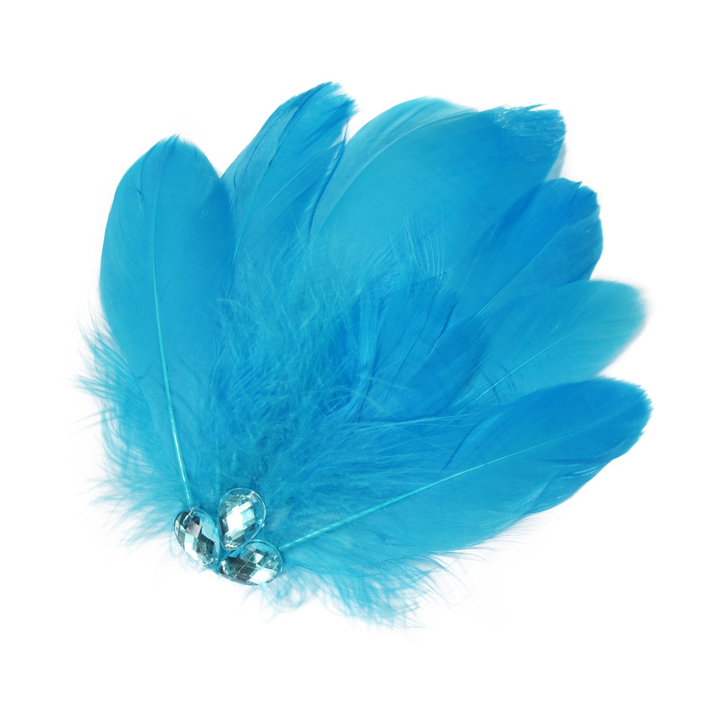 Umbrella Feather Hair Flower Clip