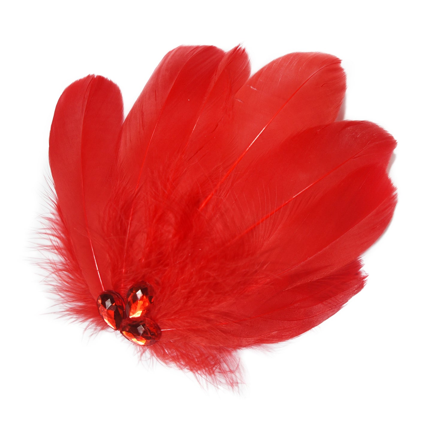 Umbrella Feather Hair Flower Clip