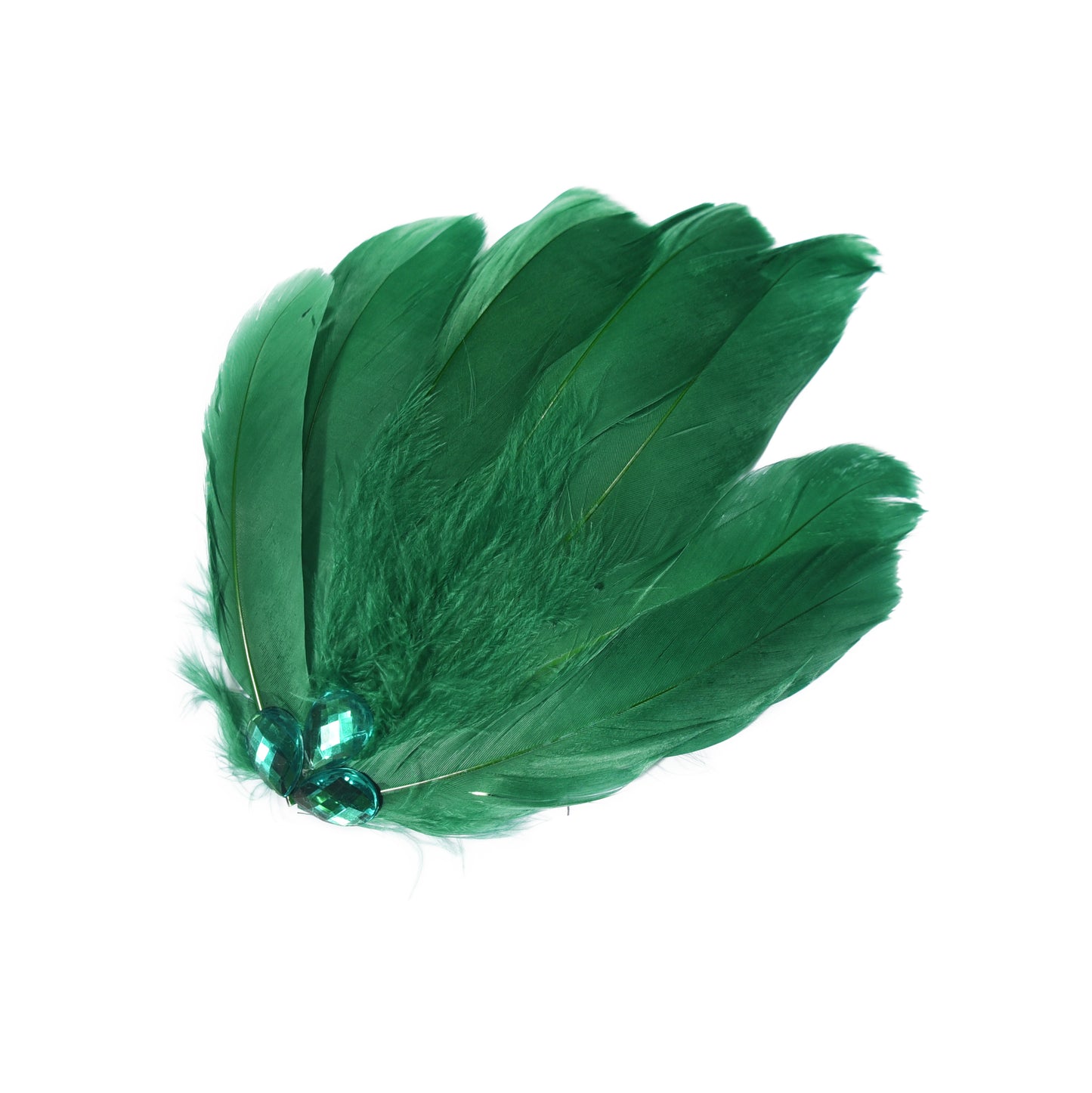 Umbrella Feather Hair Flower Clip