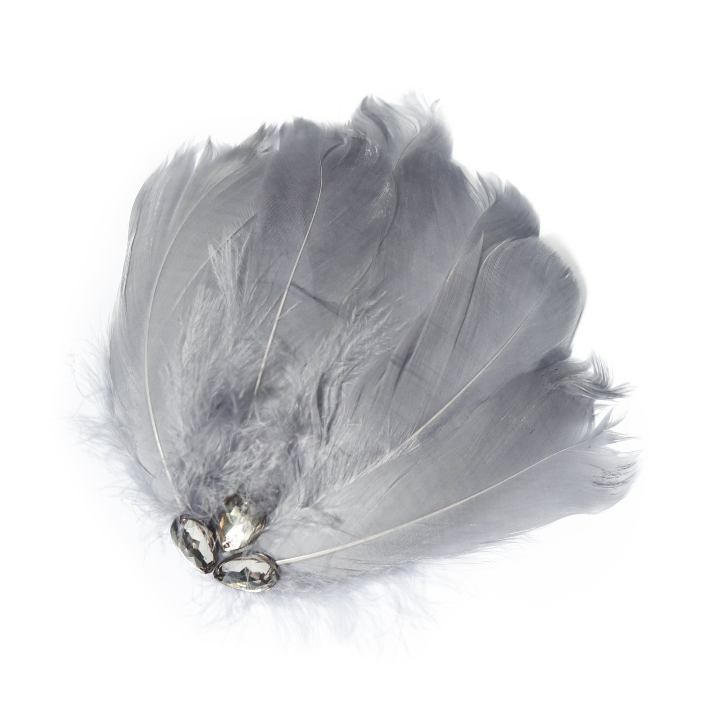 Umbrella Feather Hair Flower Clip