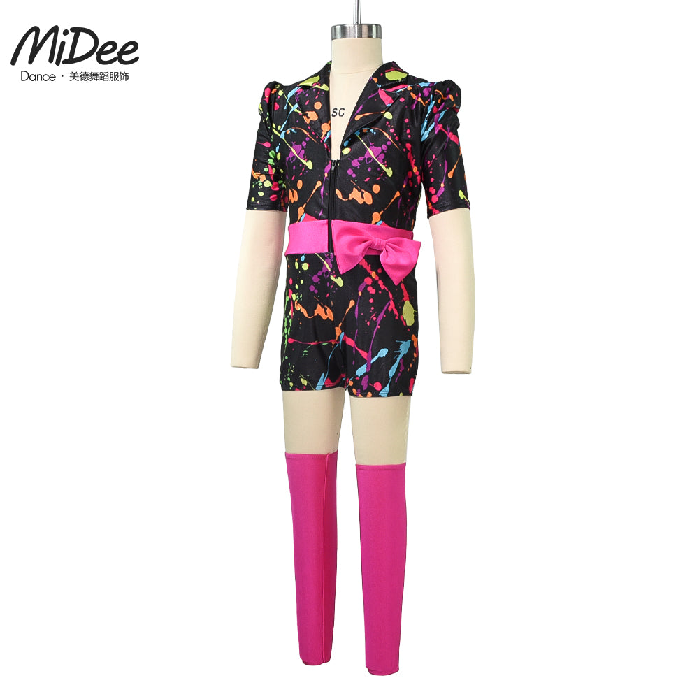 Colorful dance team uniform