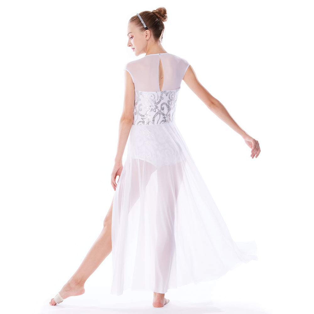 Matte Gold Sequin Lyrical Dance Dress