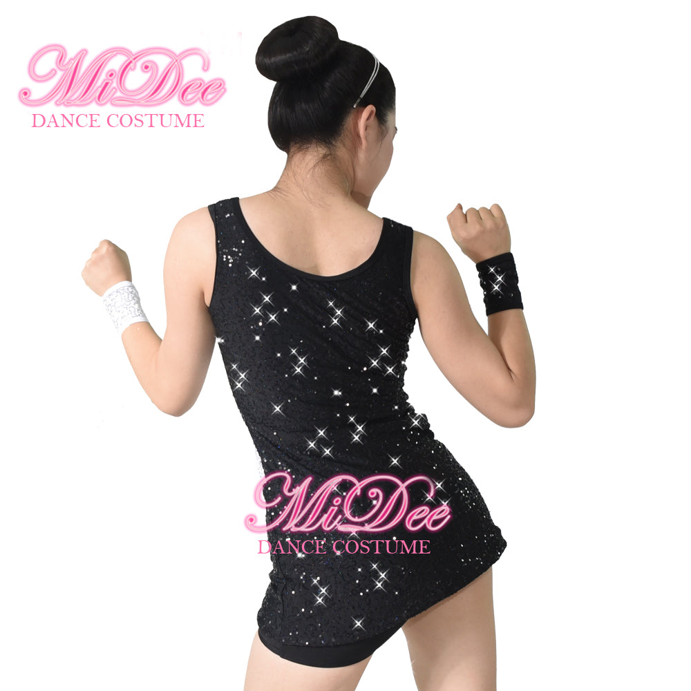 Contrast Color Jazz Dance Dress