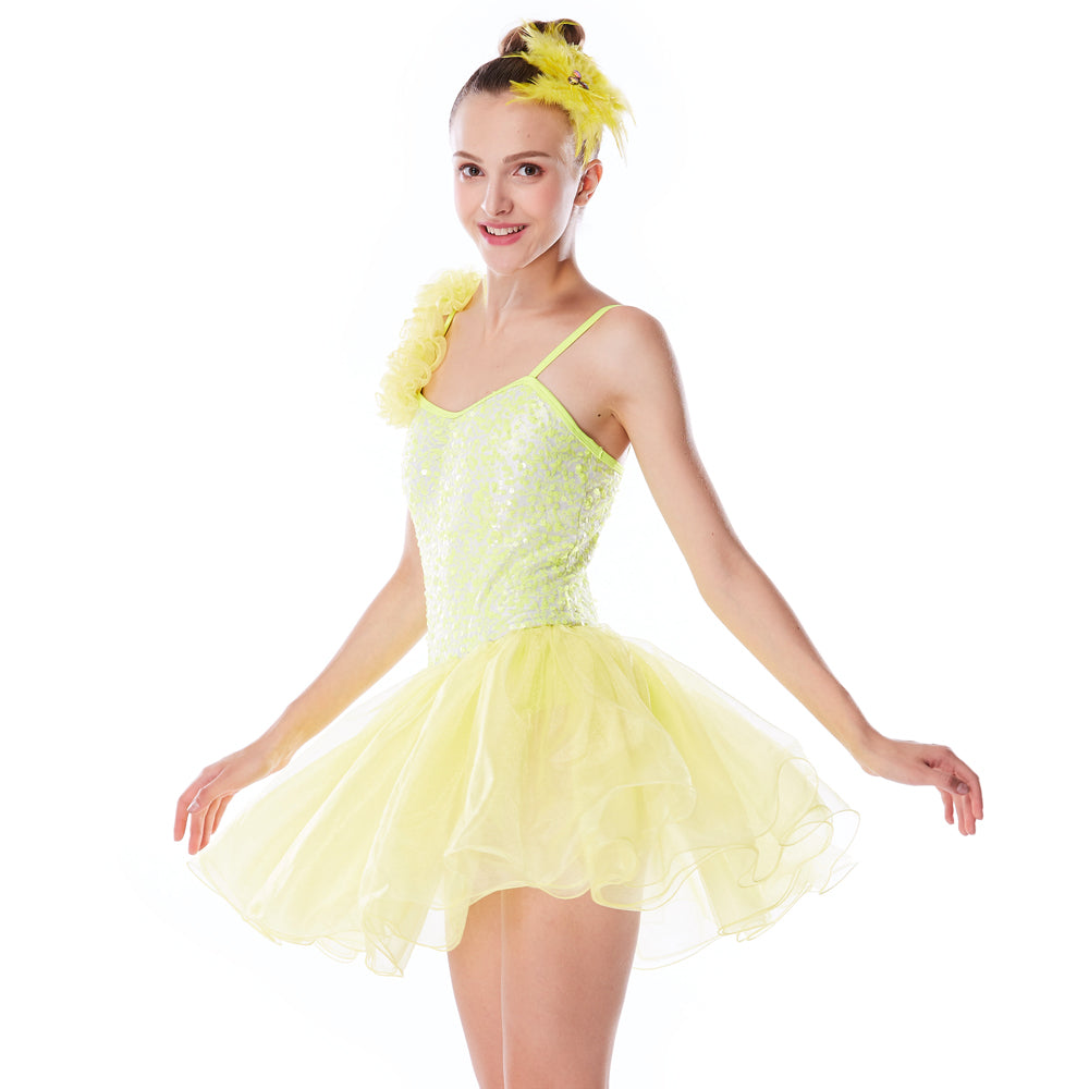 Sequins Ruffle Dance Dress