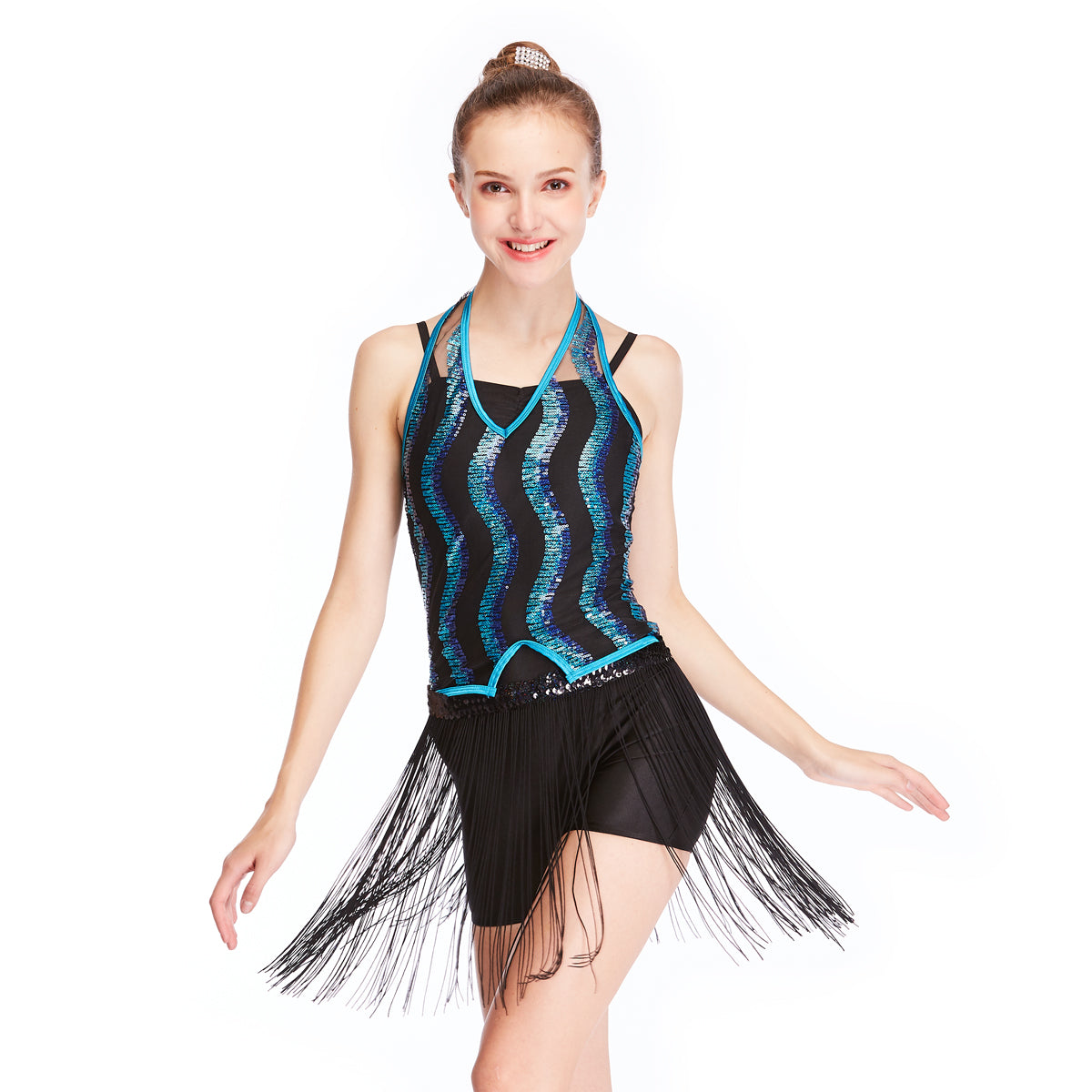 Sequins Tassels 2 Piece Outfits