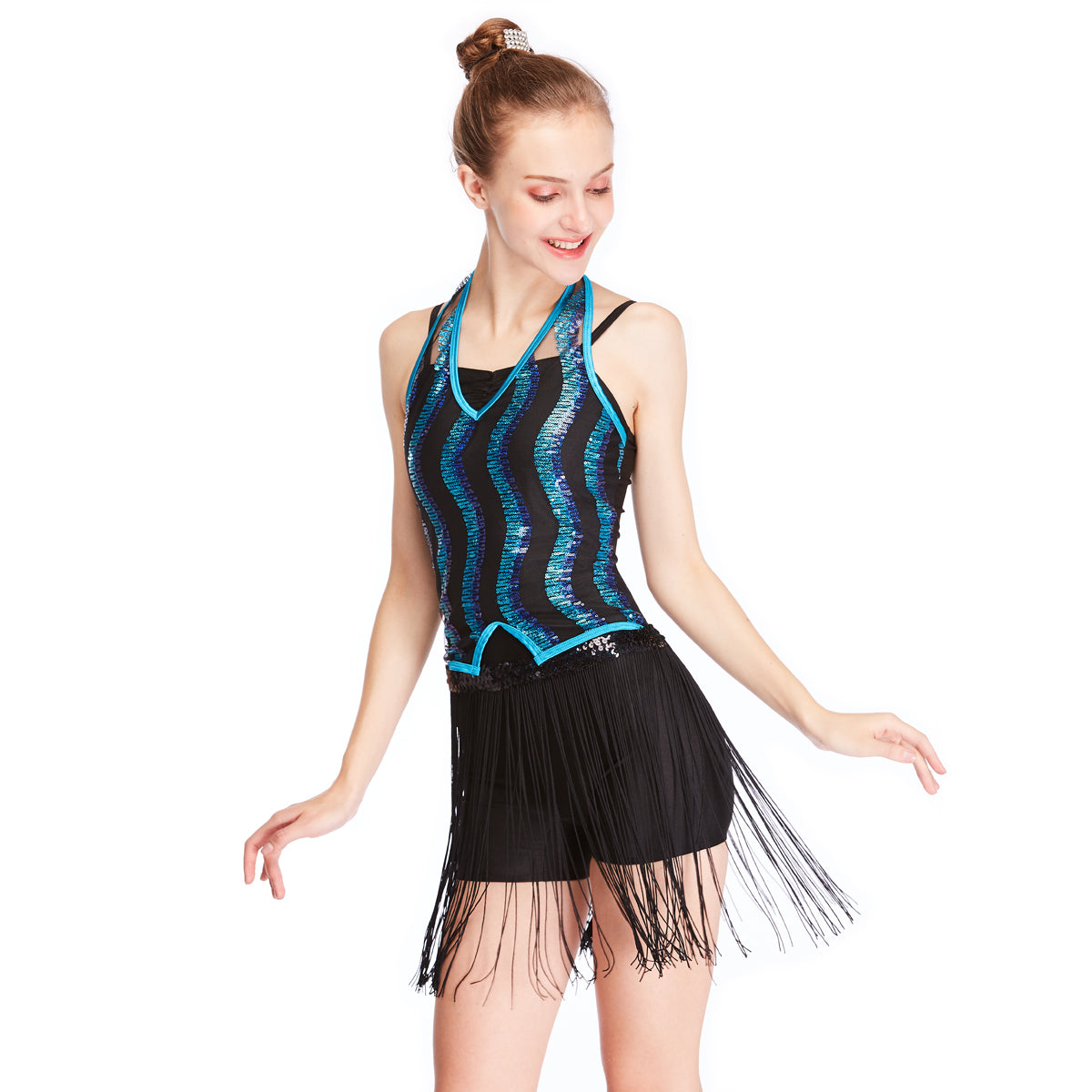 Sequins Tassels 2 Piece Outfits