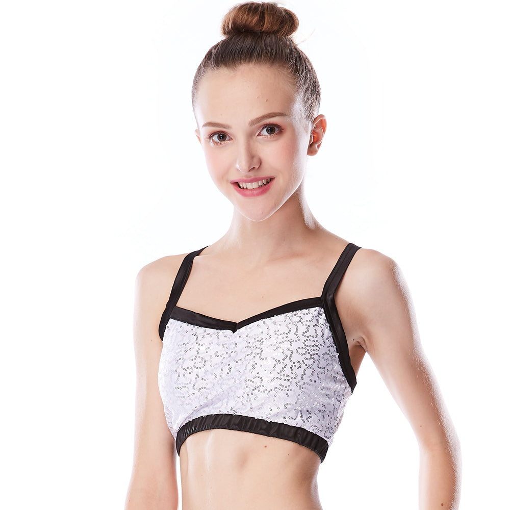 Sequin Crop Top Bras