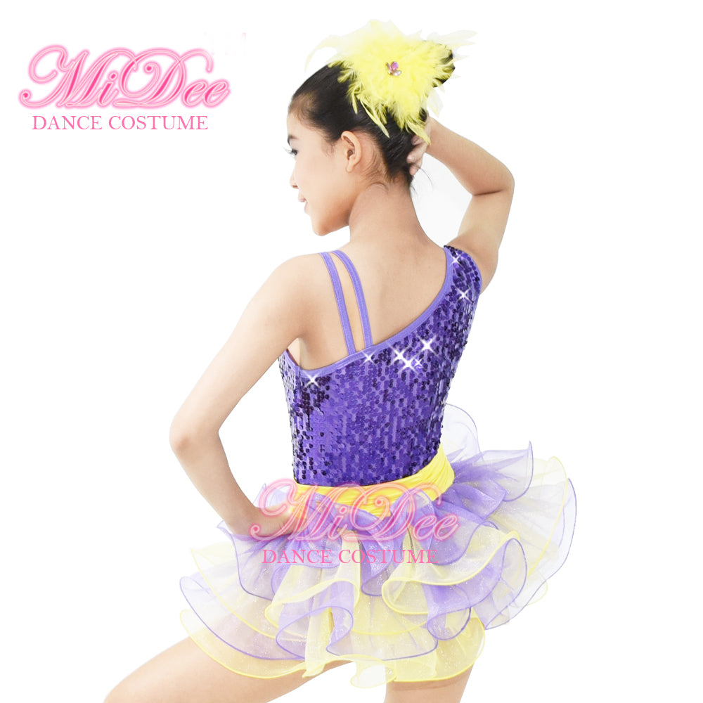 Contrast Color Tutu Ballet Dress