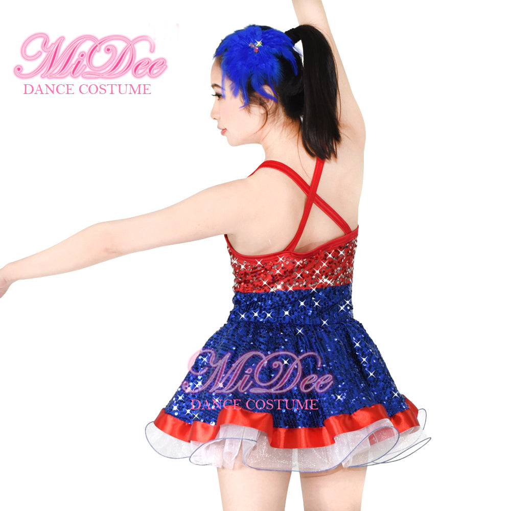 Camisole Red & Blue Tutu Dress