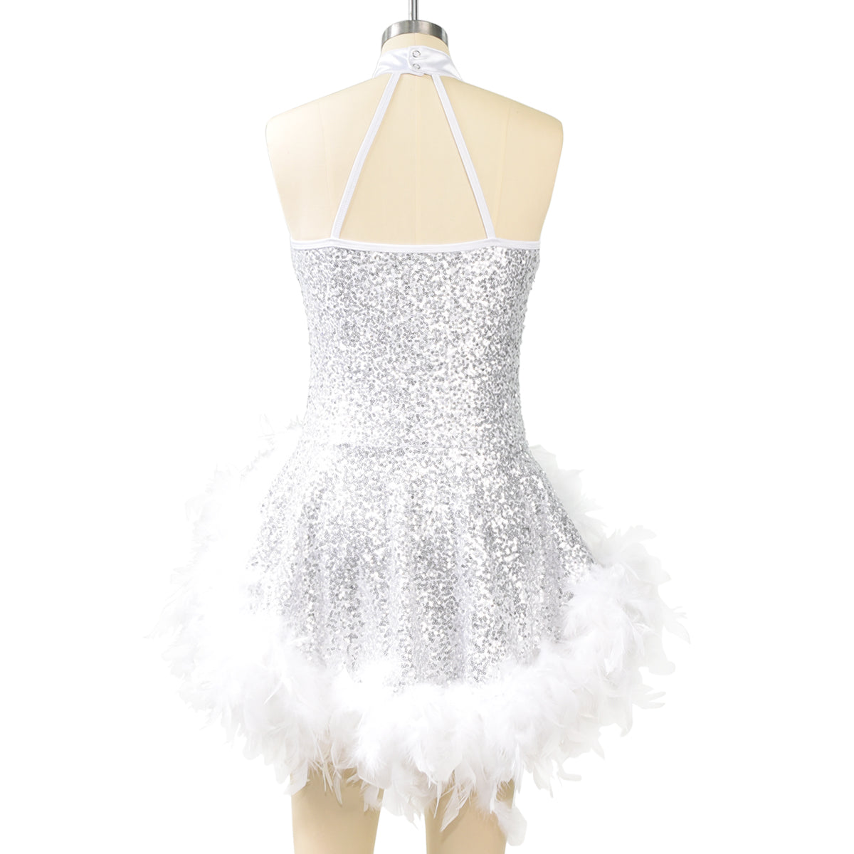 Sequins Feather Dance Dress