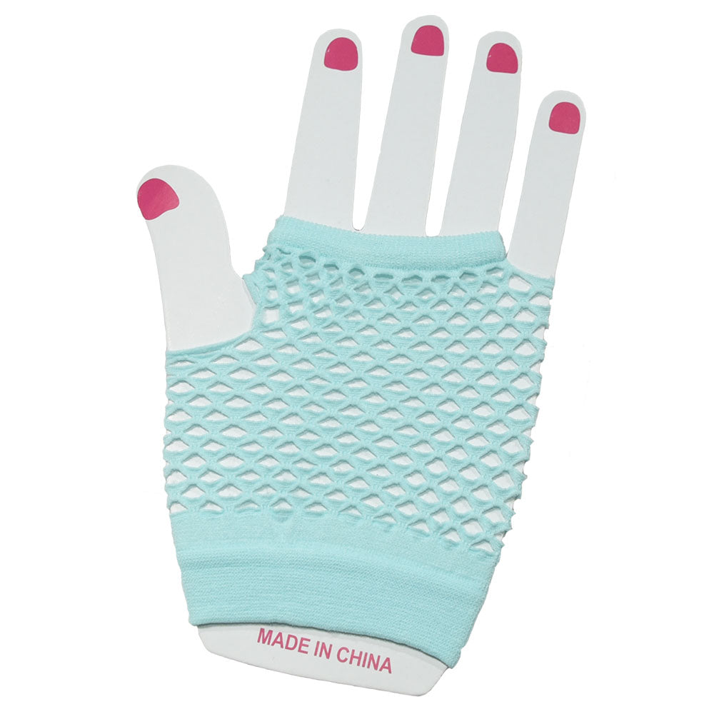 Fishnet Fingerless Gloves Short
