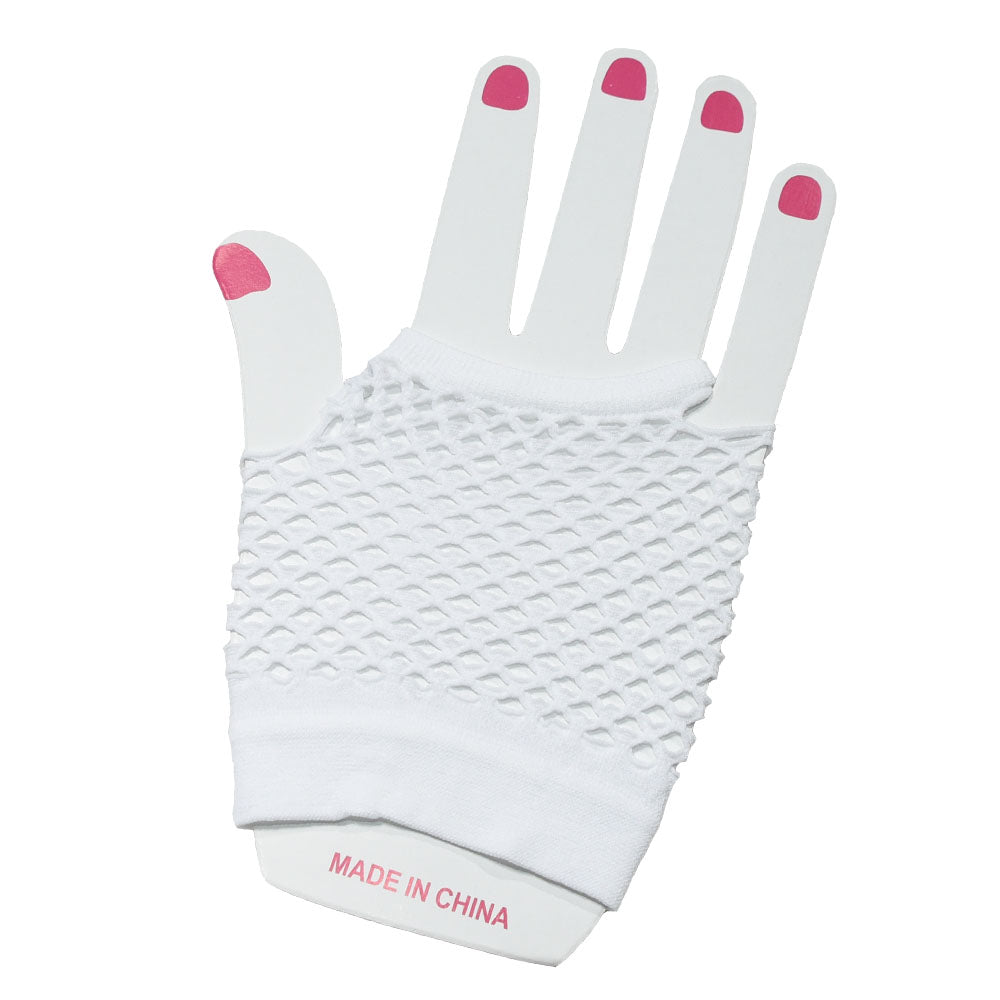 Fishnet Fingerless Gloves Short