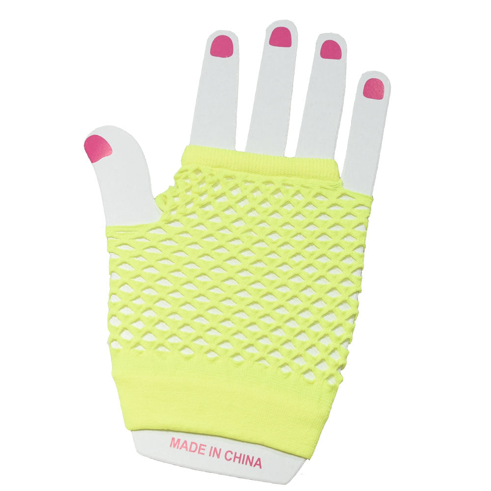 Fishnet Fingerless Gloves Short