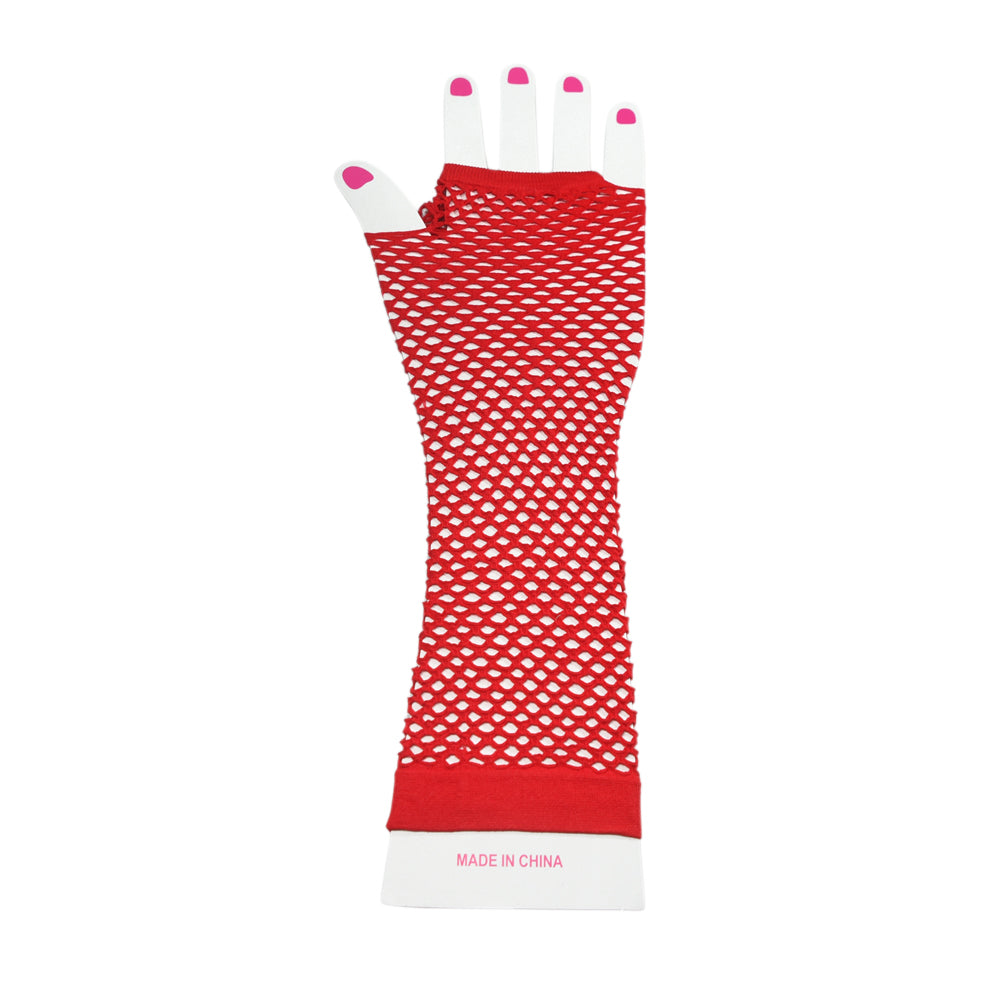 Fishnet Fingerless Gloves Length