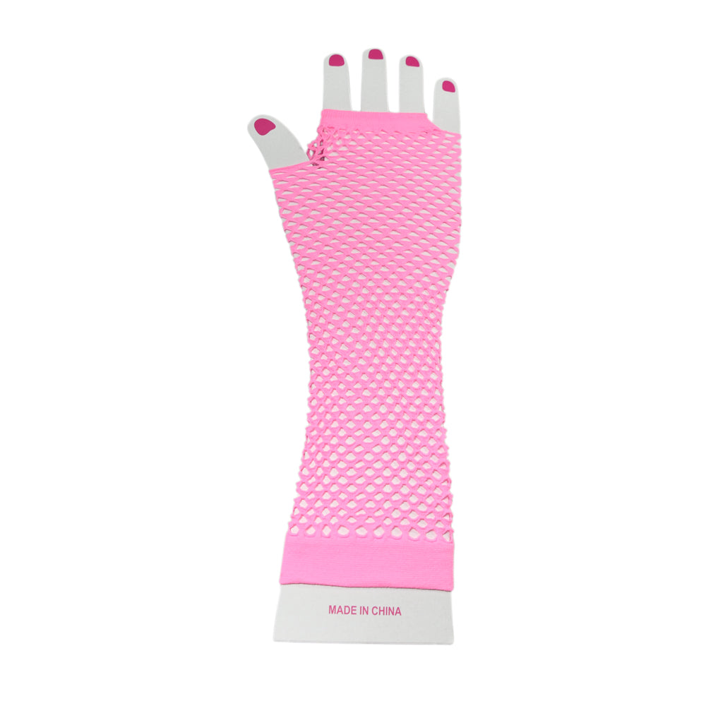 Fishnet Fingerless Gloves Length
