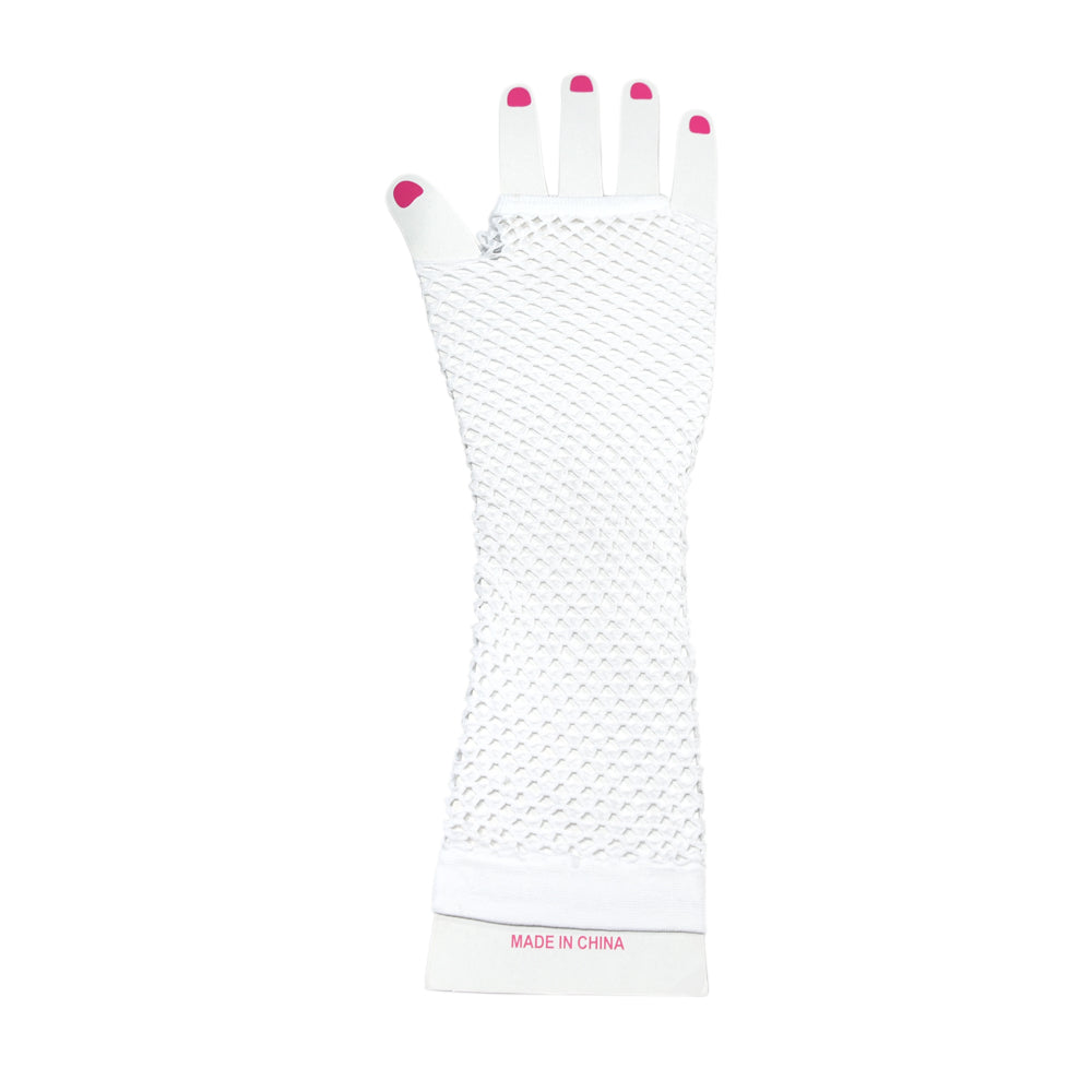 Fishnet Fingerless Gloves Length