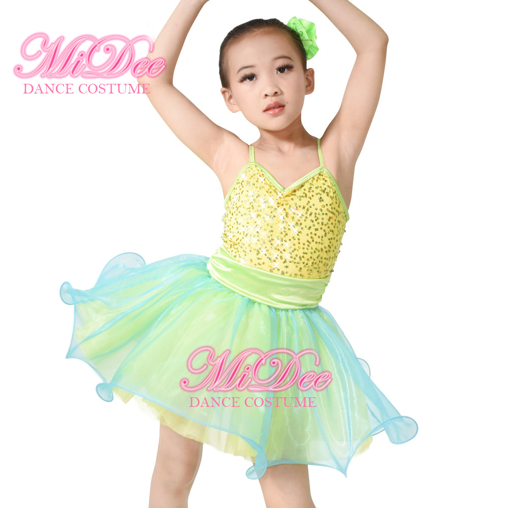 Summer Ruffle tutu Sequin Dress Baby Kids Yellow Mint Green Contempopary Ballet Dance Costume Girls Compertition Performance Wear MiDee Dance Costume Summer Ruffle tutu Sequin Dress Baby Kids Yellow Mint Green Contempopary Ballet Dance Costume Girls Compertition Performance Wear MiDee Dance Costume