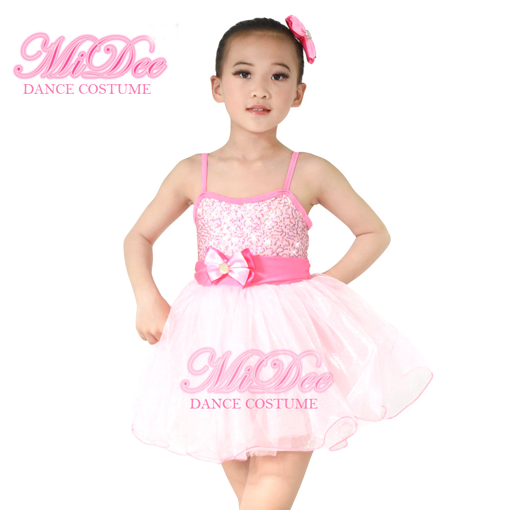 Pink Sequin Ballet Tutus Dress
