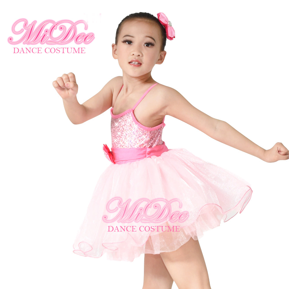 Pink Sequin Ballet Tutus Dress