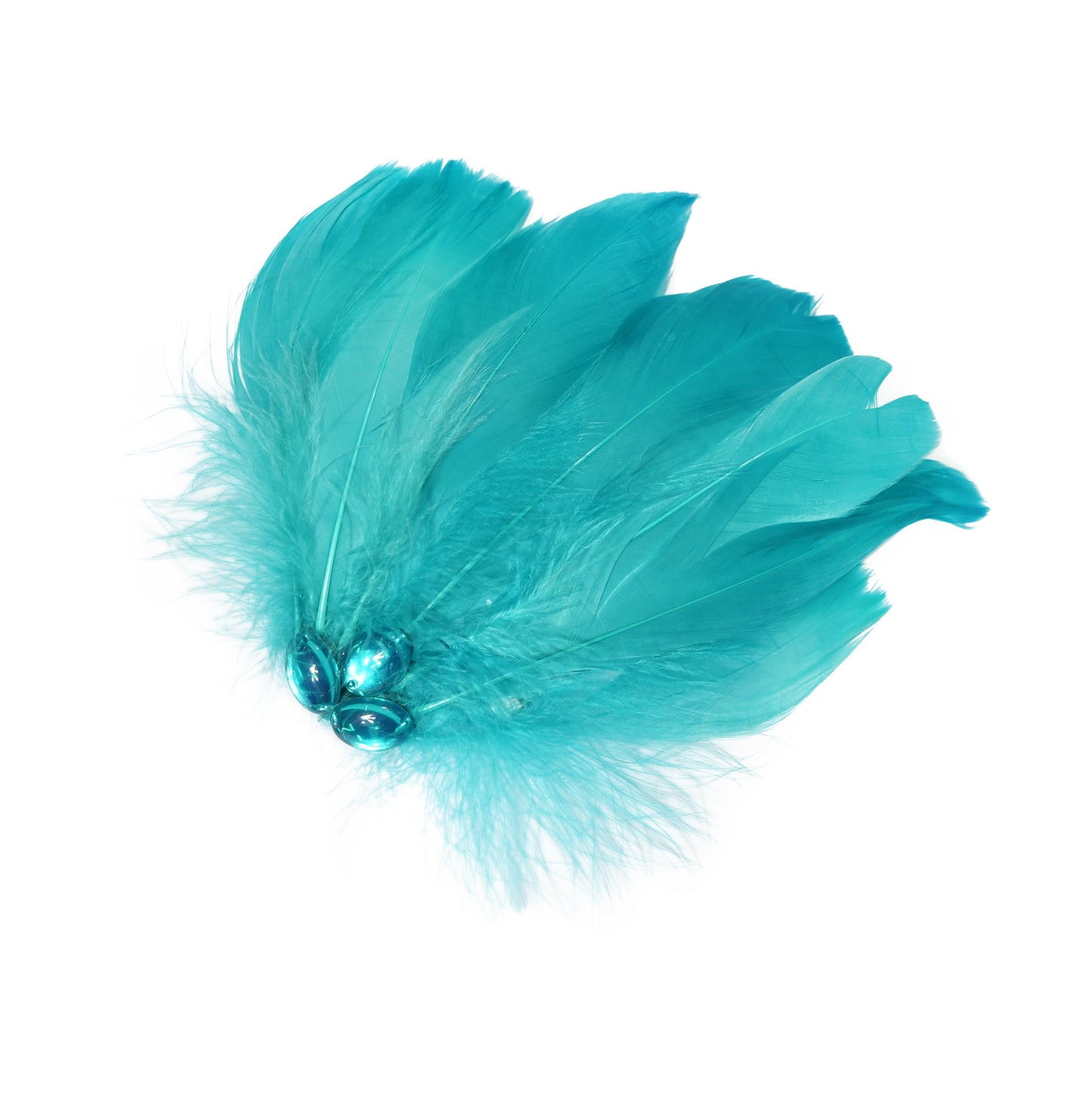 Umbrella Feather Hair Flower Clip