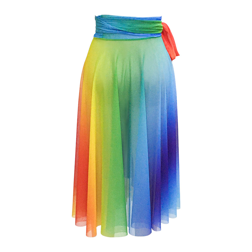 Rainbow Mesh Dress