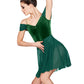 Velvet Leotards Dance Dress