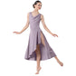 Modern Ballet Sleeveless Asymmetrical Long Dress