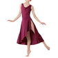 Modern Ballet Sleeveless Asymmetrical Long Dress