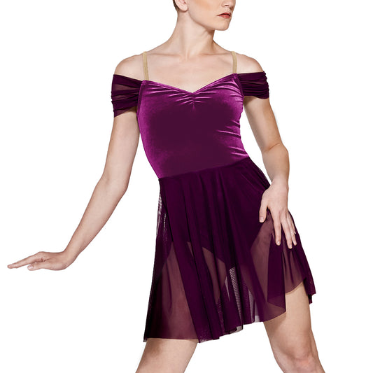 Velvet Leotards Dance Dress