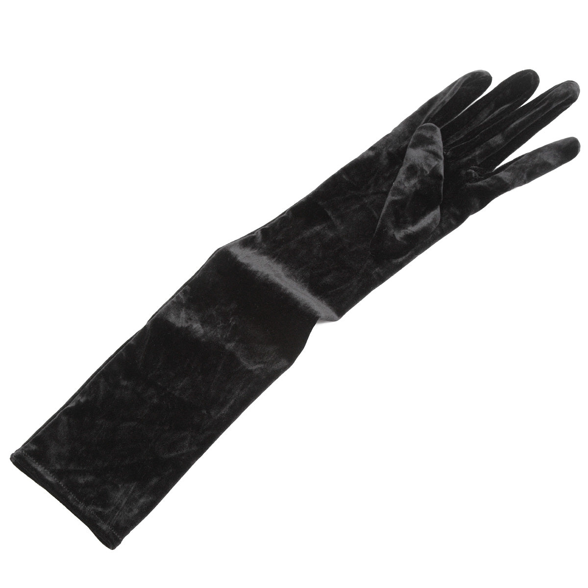 Black Velvet Full Fingers Gloves