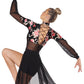 Bronzed Printed Backless Dance Dress