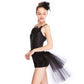 Black Swan Feather Jazz Dance Costume 2 Pieces