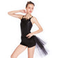Black Swan Feather Jazz Dance Costume 2 Pieces