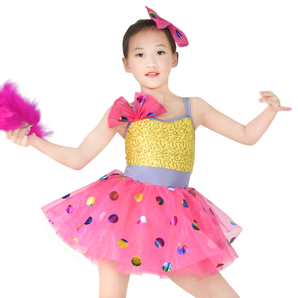 Colorful Foiled Bubbles Tulle Skirt Sequins Tutu Dress