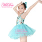 Colorful Floral Sequins Dance Dress Mint Green