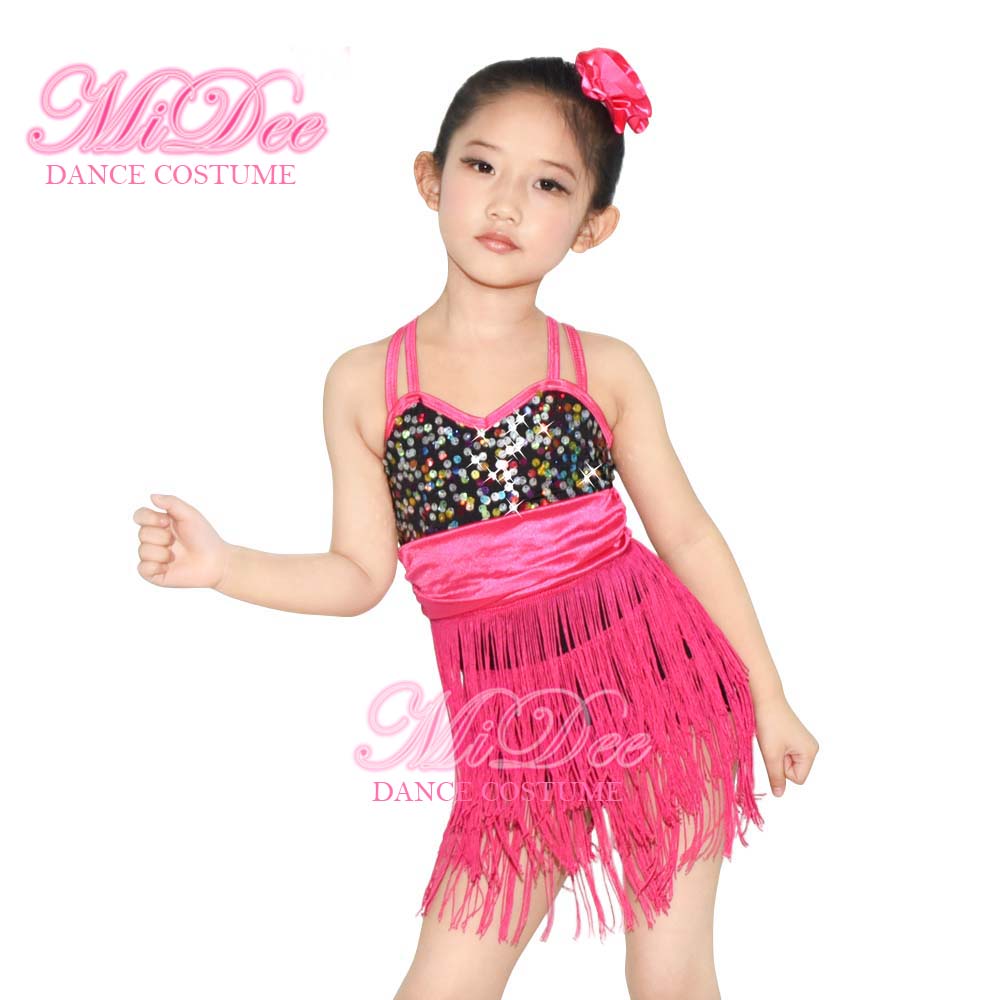 Colorful Sequin Tassels Dance Dress