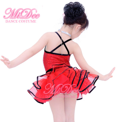 Rhinestone Sequin Tutu Dance Dress