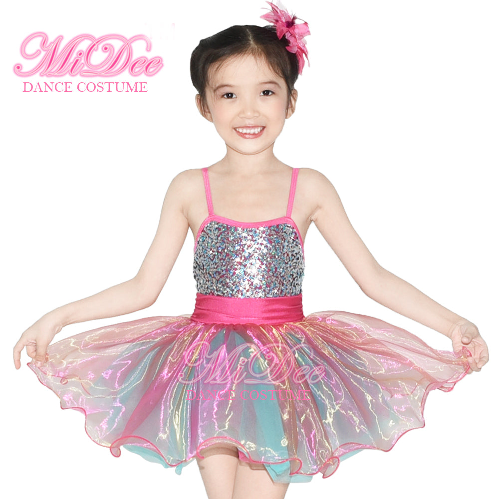 Colorful Laser Tutu Dress