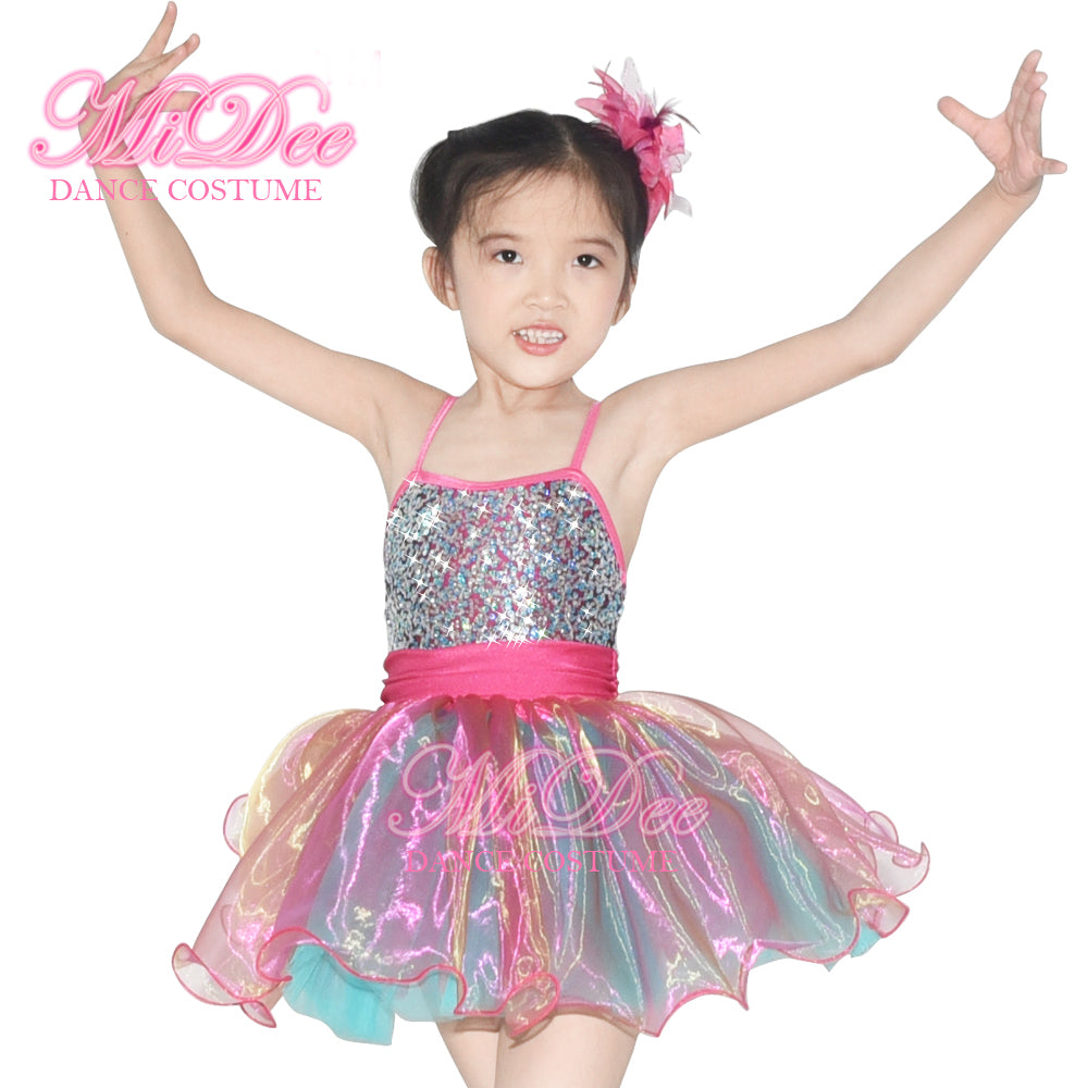 Colorful Laser Tutu Dress