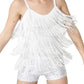 Tassels Tops Matching Sequin Short Outfits