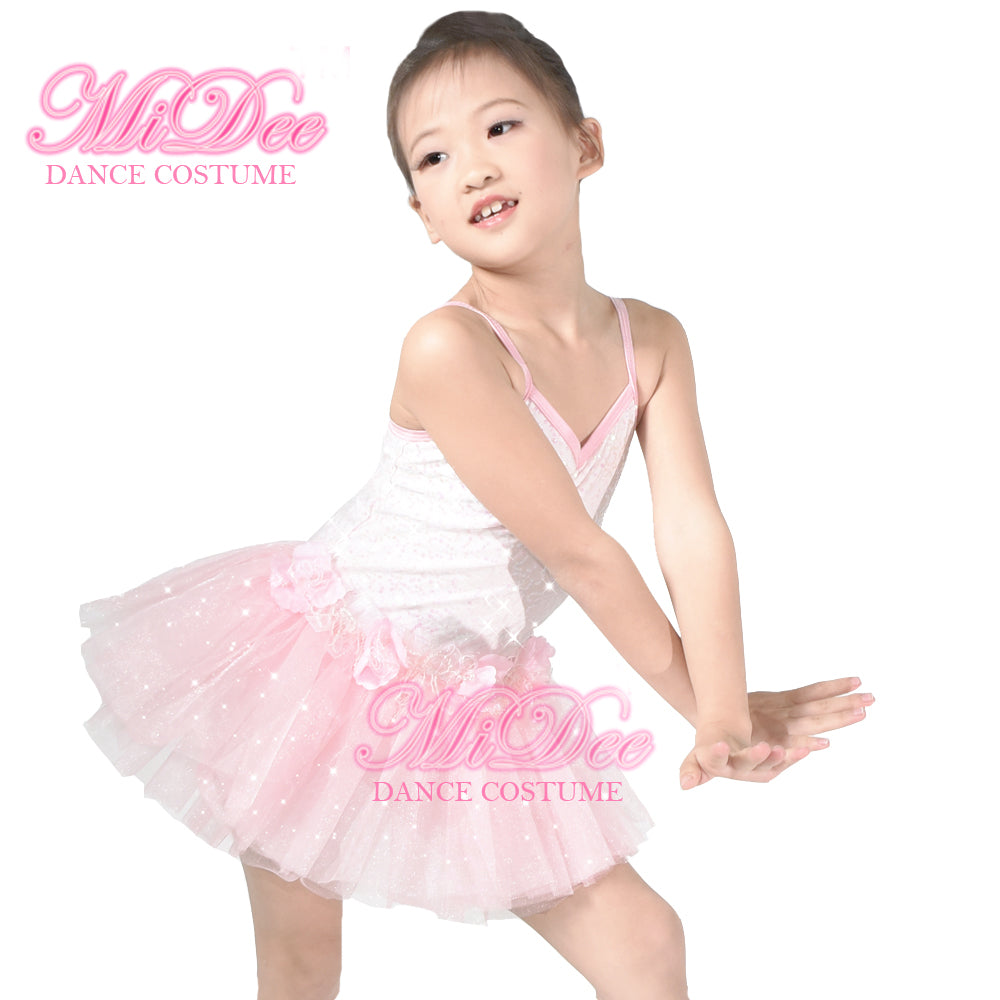 Pink Flower Ballet Tutu Dress
