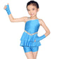 Silver Dot Jazz Dance Leotards Dress