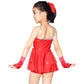 Silver Dot Jazz Dance Leotards Dress