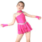 Silver Dot Jazz Dance Leotards Dress